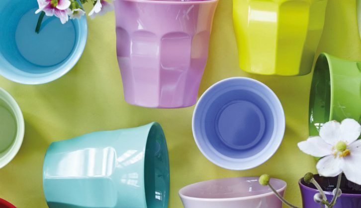 Save 20% when you buy colourful cups for your caravan with our Summer Special 20% discount code