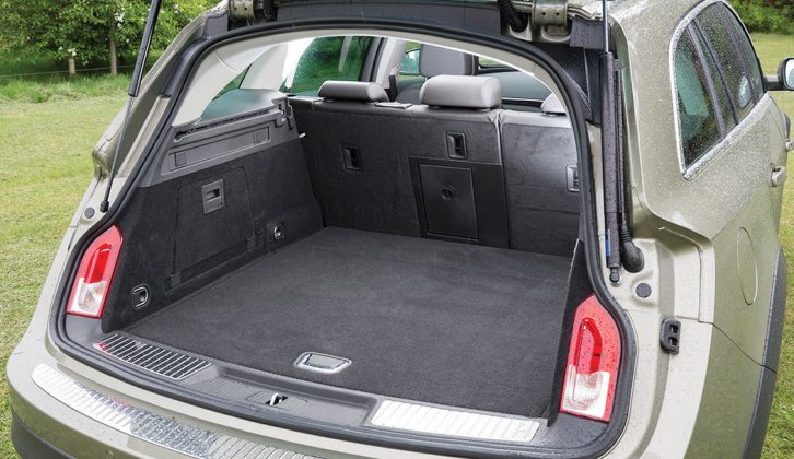 The 540-litre boot isn't that large and the space is quite shallow