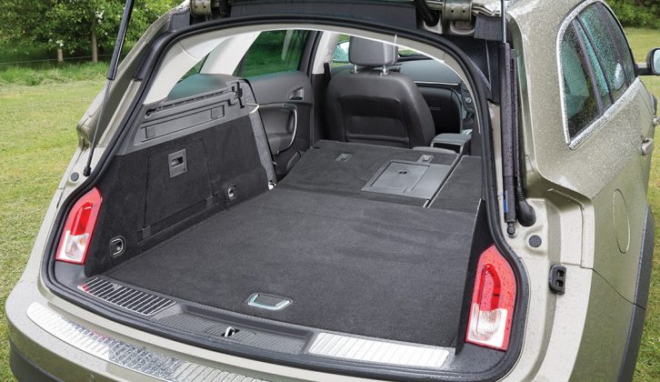 Fold the seats to get a 189cm-deep load space with just a slight slope to the floor
