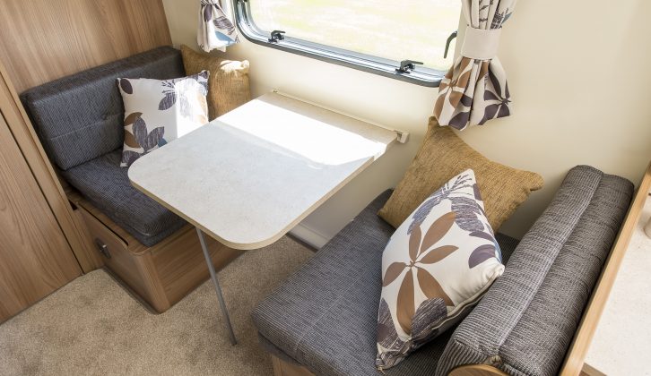 There's also a side dinette in the new Palermo that's part of the new season range from Bailey caravans
