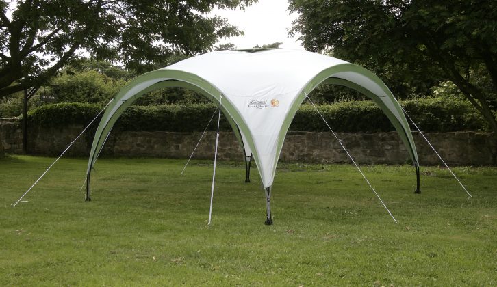 Read our review to learn more about the features of this funky-looking event shelter