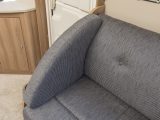 This Bailey's optional ‘Belvoir’ trim has a ‘shark’s fin’ style corner bolster for the open-ended nearside sofa