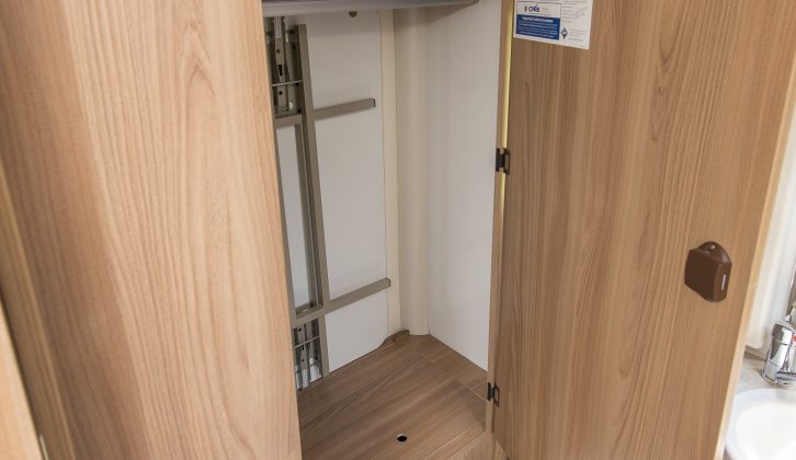 Stowing the table in this wardrobe means you lose some storage space