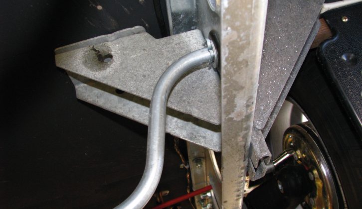 The completed job – repeat the installation procedure for the other side of the caravan