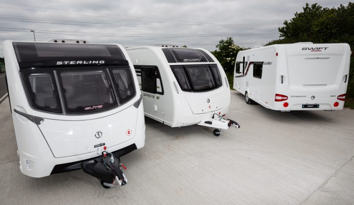 The Sterling Elite is back for 2016, the Sprite gets three front windows and much more – read our new season Swift caravans preview