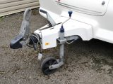 Al-Ko chassis, with their characteristic red fittings, were common, but Elddis and other makers used BPW chassis with blue fittings, which are popular on imported caravans