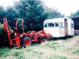 Using a tractor and lots of care, Mike had the Mercury towed back to his workshop. The tyres still held air!