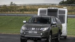 A rare chance to test when towing on a launch (on track, hence no mirrors), gave insight into the L200's strengths as a tow car
