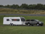 A quick drive with this big, twin-axle Bailey caravan shows that the L200 has good tow car potential – we will find out more soon