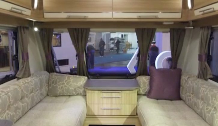 Step on board the twin-axle Lunar Quasar 646 and into the lounge on TV