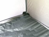 Place the optional groundsheet on top to prevent most insects and breezes getting in