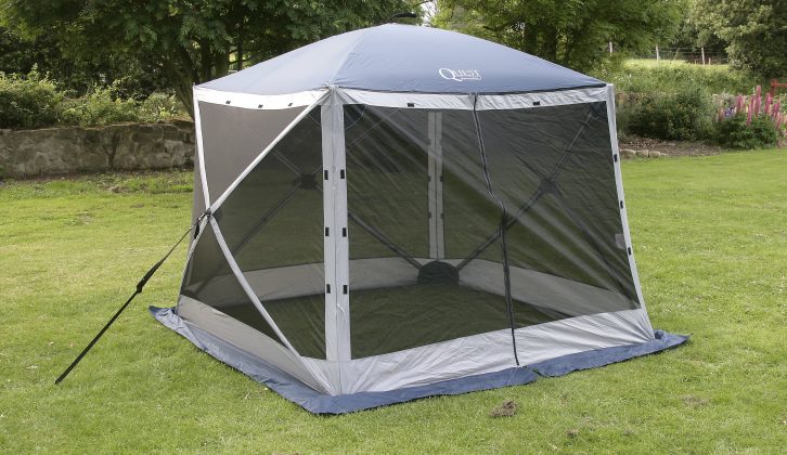 If space is limited, try this Quest Elite Instant Spring UP Screen House 4 for size