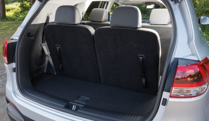 You'll need to lower the third row of seats to get a decent boot – read more in the Practical Caravan Kia Sorento review