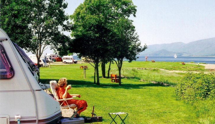 2003: Pitches don’t come much more stunning than this one – Bunree Caravan Club Site near Fort William in Scotland