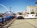 2001: Gary towed the Sprite to the magnificent quayside in his home city of Newcastle upon Tyne