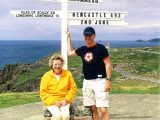 2001: A year later Gary and his mum took Musky to Land’s End in Cornwall