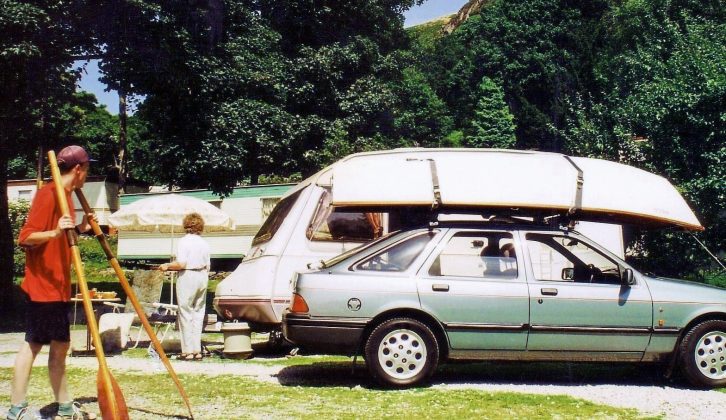 1995: Gary and his family spent six weeks messing about in a Mirror dinghy on Lake Windermere