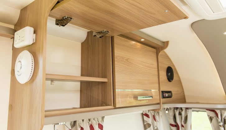 With 18 overhead lockers, plus under-sofa storage, there's plenty of room for touring kit in this four-berth
