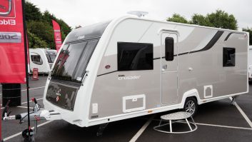 We're certain the new ‘Champagne’ sidewalls of the Elddis Crusader Aurora will split opinion