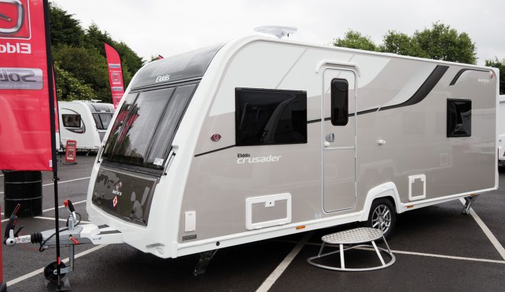 We're certain the new ‘Champagne’ sidewalls of the Elddis Crusader Aurora will split opinion