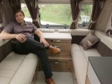 Step into the 2016 Swift Conqueror 565's bright lounge with Practical Caravan's Group Editor Alastair Clements