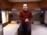 The super-comfy fixed twin beds are one of the Hymer Nova GL 541's star features – tune in for more details