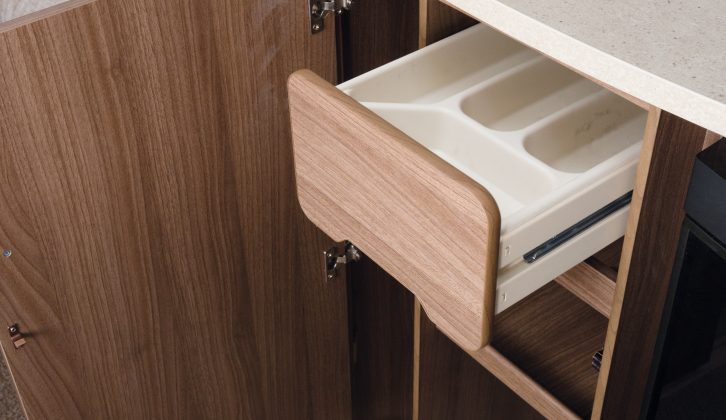 Design touches such as the hidden cutlery drawer show Venus is thinking about the user