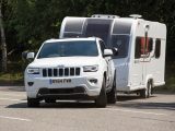 The Bailey pushed the Jeep around during the emergency manoeuvre, but the Grand Cherokee performed well in other towing tests