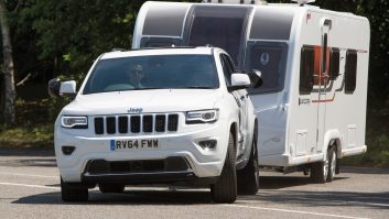 The Bailey pushed the Jeep around during the emergency manoeuvre, but the Grand Cherokee performed well in other towing tests