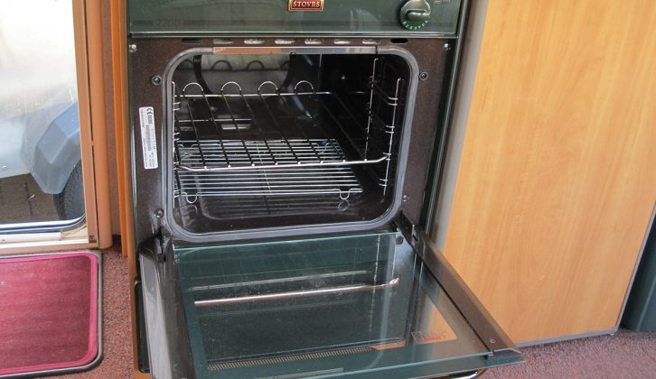 20 years ago large, domestic-style cookers became popular for UK caravans, like this 2000 Swift