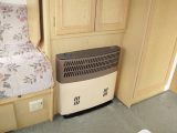 This efficient wall-mounted space heater made by Carver is fitted in a 1996 van. Unfortunately, this UK company ceased producing heaters in 1999, but there are still specialist repairers