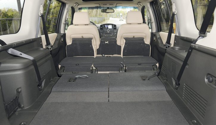 Check out the 2010-2014 Nissan Pathfinder – as well as seating seven, it offers masses of boot space