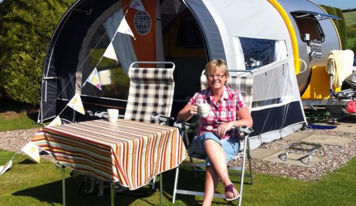 Michelle Caie says that real caravanners wear Craghoppers and Crocs!