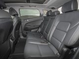 Rear seat space is good in the Hyundai Tucson, however seeing out might be a problem for shorter occupants