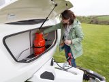 The Swift Lifestyle 4's gas locker is large and easily accessible