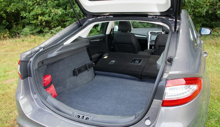 With the rear seats folded down, the Ford Mondeo's boot capacity rises from 541 to 1437 litres