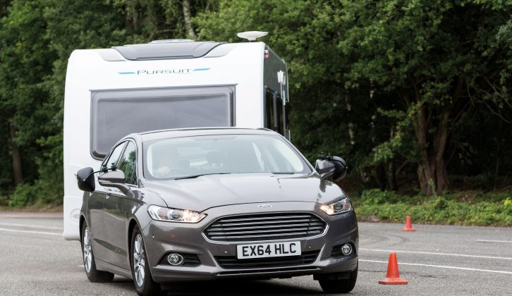 It’s easy to get the driving position right in the Ford Mondeo and we'd be happy to tow with it for miles and miles