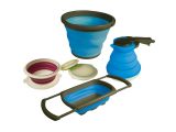 Kampa's collapsible cookware range offers includes useful bowls, colanders and a kettle