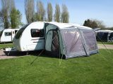 The Outdoor Revolution CompactAirLite 340 caravan awning is sturdy, yet lightweight