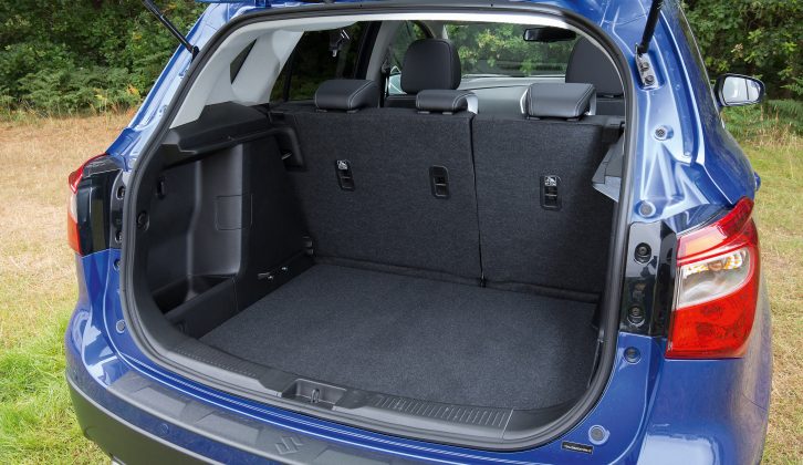 The 430-litre boot in the Suzuki SX4 S-Cross matches the Nissan Qashqai’s capacity