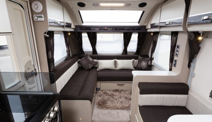 The Elite 630 has a superb L-shaped lounge