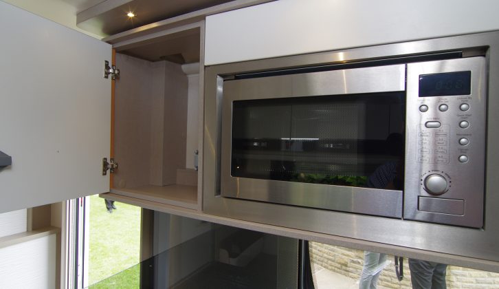 The eye-level microwave comes as standard in the Elite 530