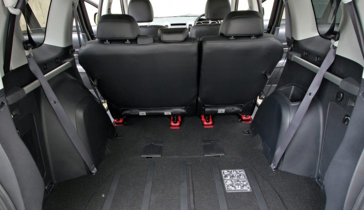 When used as a five-seater, there’s masses of stowage space for luggage