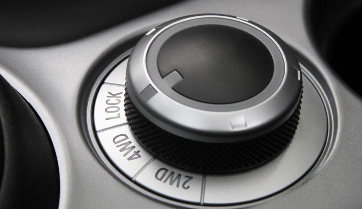 Three-way switch will engage two- or four-wheel drive