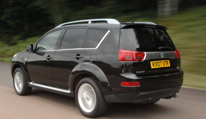 Reader Pete Robinson uses his Peugeot 4007 2.2 HDI SE to pull a Bailey Pegasus twin-axle