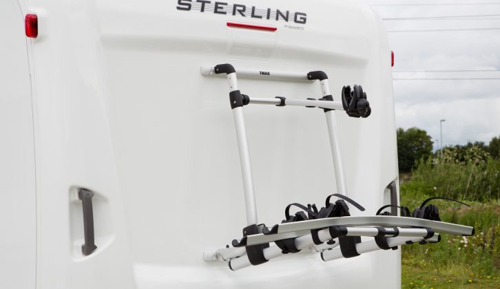 This bike rack makes the Sterling Elite 630 perfect for active families