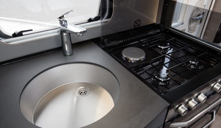 The Sterling Elite 630 has a stylish and practical kitchen