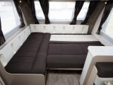 The L-shaped seating makes up into a large double bed