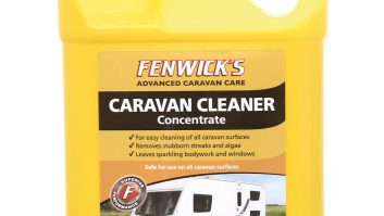 Practical Caravan's tester says Fenwick's Caravan Cleaner Concentrate is one of the best