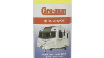 Care-avan Hi-Tec Shampoo is the caravan cleaning product that manufacturers recommend – but is it the best?